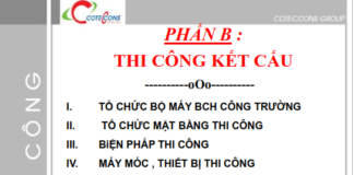 Cẩm nang thi công coteccons – phần B,C,E