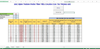 Tính tải trọng gió bằng excel nhanh chóng